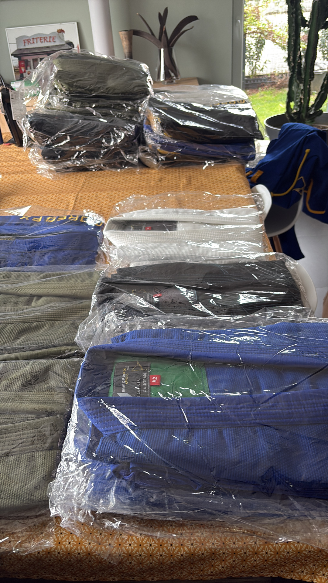ARMORED FX gis folded and packaged for shipment.
